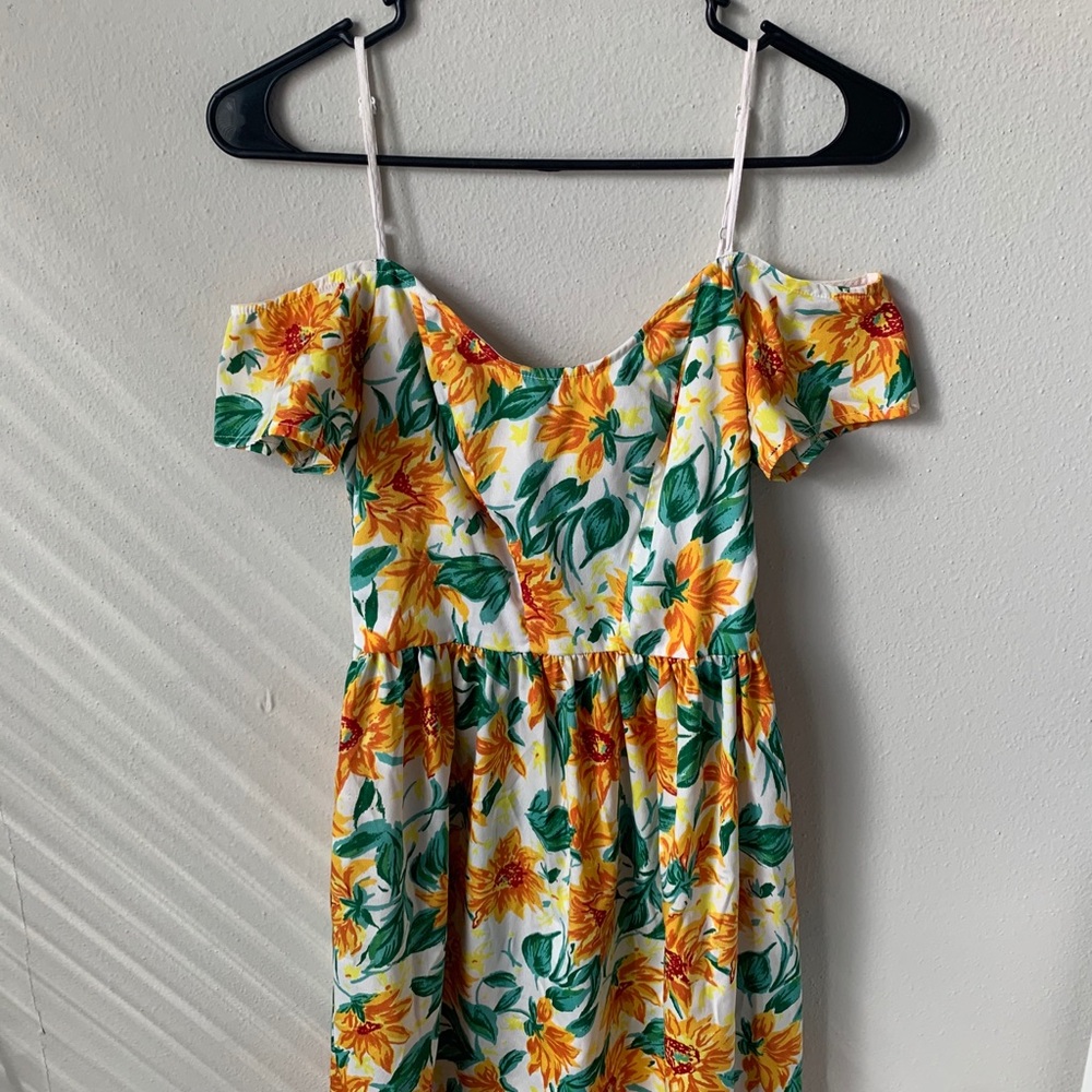 Sunflower spring dress